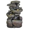 Rock Fountain - Fiberglass - LED - 20" - Stone Colour -STYLE SELECTIONS Online Shop 08265085 L