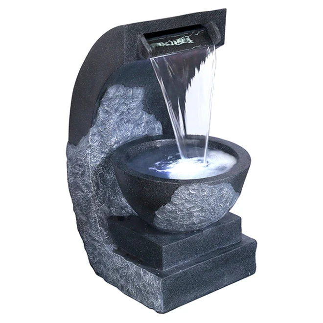 Amani Fountain with LED Lights - Fibreglass - 28" 3 Amani Fountain with LED Lights - Fibreglass - 28"