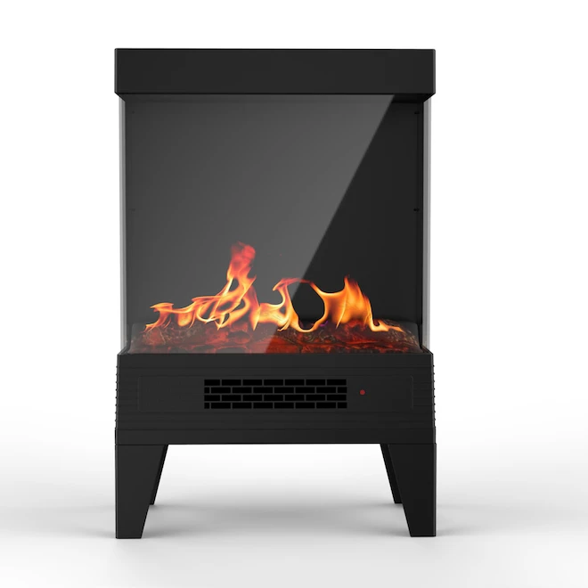 Style Selections Electric Stove with Flame Effect and 3-Sided Window - 24.6-in x 15.98-in - Black 3 Style Selections Electric Stove with Flame Effect and 3-Sided Window - 24.6-in x 15.98-in - Black