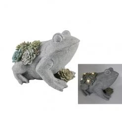 Style Selections 6.69-in Grey Frog Figurine