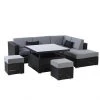 Style Selections Soho Patio Sectional Seating Set - Grey/Black - 6 Seats 2 Style Selections Soho Patio Sectional Seating Set - Grey/Black - 6 Seats -STYLE SELECTIONS Online Shop 20235048 L