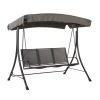 Style Selections 3-Seater Swing with Canopy - Steel - Grey
