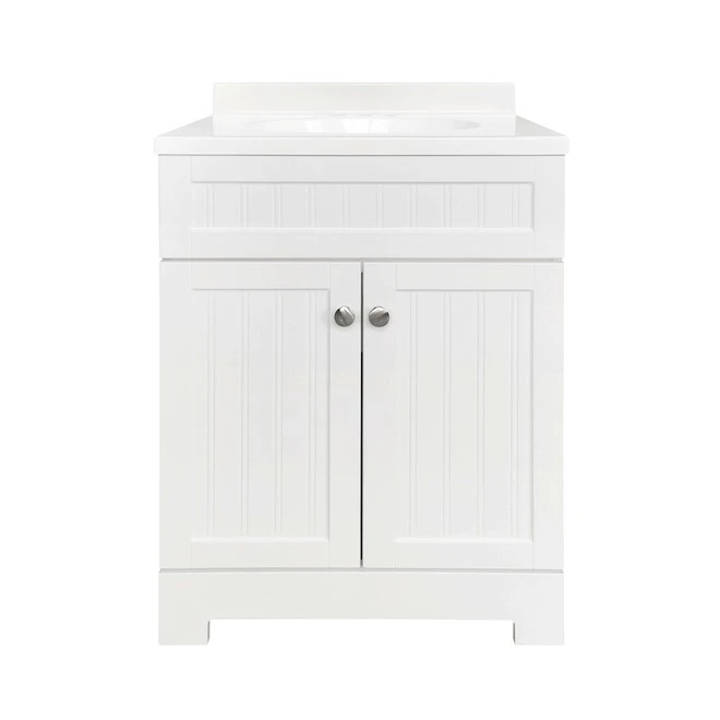 Style Selections Ellenbee Bathroom Vanity with Top White 24-in 3 Style Selections Ellenbee Bathroom Vanity with Top White 24-in