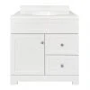 Style Selections Ellenbee Bathroom Vanity with Top White 30-in -STYLE SELECTIONS Online Shop 31915078 L