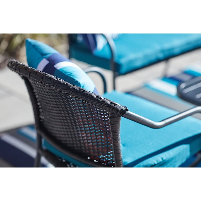 Style Selections Pelham Bay Brown Woven Wicker Patio Chair 6 Style Selections Pelham Bay Brown Woven Wicker Patio Chair - Image 4