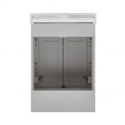 Style Selections Lowry Bathroom Vanity with Mirror - Light Grey - 25-in W x 19-in D x 37-in H -STYLE SELECTIONS Online Shop 32255010d L