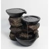 Infinity 3-Tier Outdoor Fountain - 17.13-in - Resin - Brown