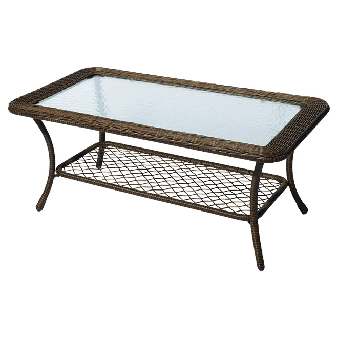 Style Selections Spruce Hills 42-in x 17-in Brown Patio Coffee Table 3 Style Selections Spruce Hills 42-in x 17-in Brown Patio Coffee Table