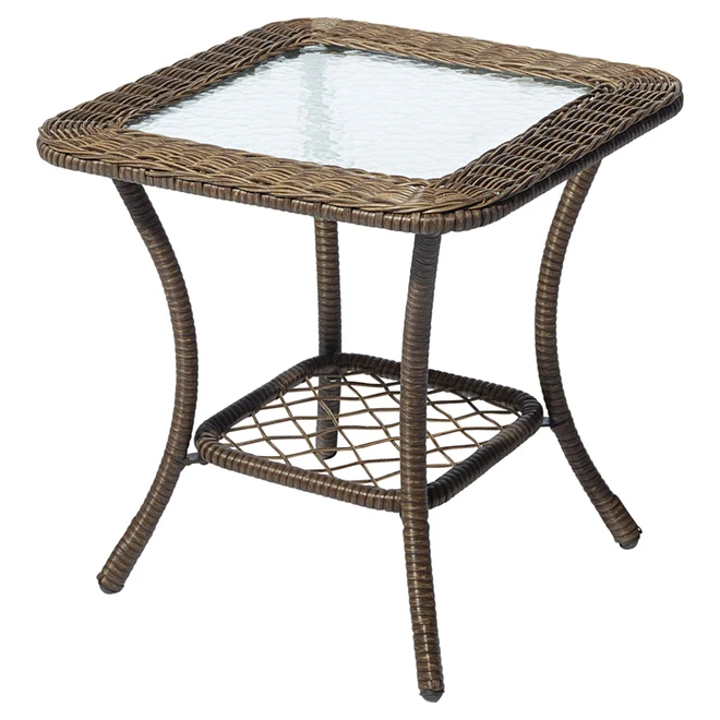 Style Selections Spruce Hills Brown 20-in x 20-in Patio Side Table 3 Style Selections Spruce Hills Brown 20-in x 20-in Patio Side Table