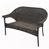 Style Selections Spruce Hills 2 Seats Patio Loveseat in Brown Woven Wicker -STYLE SELECTIONS Online Shop 41355016 L