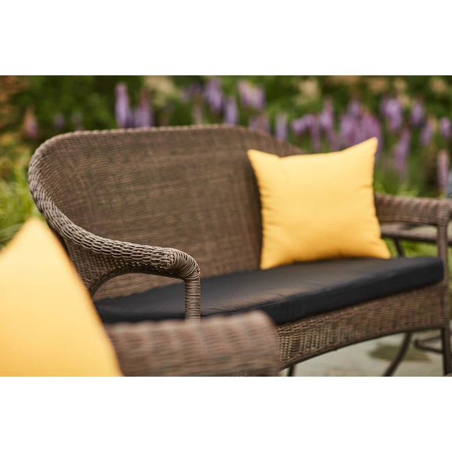 Style Selections Spruce Hills 2 Seats Patio Loveseat in Brown Woven Wicker 4 Style Selections Spruce Hills 2 Seats Patio Loveseat in Brown Woven Wicker - Image 2