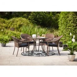 Style Selections Spruce Hills 39 1/2-in Tempered Glass Round Patio Dining Table 8 Style Selections Spruce Hills 39 1/2-in Tempered Glass Round Patio Dining Table -STYLE SELECTIONS Online Shop 41355019c L