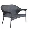 Patio Loveseat - Woven Wicker - Black -STYLE SELECTIONS Online Shop 41355024 L