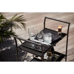 Style Selections Pelham Bay 33-in x 19-in Black Steel Foldable Patio Serving Cart -STYLE SELECTIONS Online Shop 41355036c L