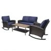 Style Selections Sunbridge Conversation Set - 4 Pieces - Steel - Blue -STYLE SELECTIONS Online Shop 41355050 L