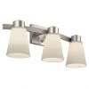 Bathroom Wall Sconce - Steel - 3 Lights - Nickel -STYLE SELECTIONS Online Shop 43105007 L