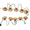 Style Selection 10-Lights String - Flowers - Galvanized - G40 incandescent bulbs -STYLE SELECTIONS Online Shop 43325103 L