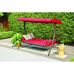 Style Selections Futon Swing - 3-Person - 8-ft - Steel/Polyester - Red/Brown 8 Style Selections Futon Swing - 3-Person - 8-ft - Steel/Polyester - Red/Brown -STYLE SELECTIONS Online Shop 44315009c L