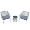 Style Selections 3-Piece Metal Frame Patio Conversation Set with Grey Cushions -STYLE SELECTIONS Online Shop 44315019 L