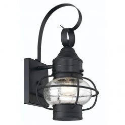 Style Selections Trevett 14-in, 1-Light Matte Black Wall Sconce