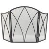 Style Selections 47.87-in Black Steel Gothic Arch 3-Panel Fireplace Screen -STYLE SELECTIONS Online Shop 46715009 L