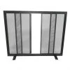 Style Selections 38.9-in Black Powder Coated Steel Flat Twin Fireplace Screen -STYLE SELECTIONS Online Shop 46715010 L