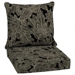 Style Selections Jacobean Outdoor Deep Seat Cushion - 24-in x 24-in