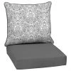 Style Selections 2-Piece Tybalt Damask Grey Deep Seat Patio Chair Cushion -STYLE SELECTIONS Online Shop 47235046 L
