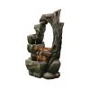 Style Selections 24-in Grey Resin Lighted Log Fountain -STYLE SELECTIONS Online Shop 47635014 L