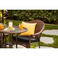 Style Selections 1-Piece Spruce Hills Black Patio Seat Pad -STYLE SELECTIONS Online Shop 48325009d L
