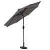 Style Selections Westbrook Market Umbrella with LED Lighting - Aluminum and Olefin - Tiltable - Grey -STYLE SELECTIONS Online Shop 48655004 L