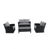 Style Selections Matheson Outdoor Conversation Set - 4 Pieces - Resin and Steel Frame - Black/Grey 1 Style Selections Matheson Outdoor Conversation Set - 4 Pieces - Resin and Steel Frame - Black/Grey -STYLE SELECTIONS Online Shop 48655039 L
