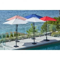 Style Selections Blue Fabric and Steel 7.5-ft Umbrella 9 Style Selections Blue Fabric and Steel 7.5-ft Umbrella -STYLE SELECTIONS Online Shop 48655078d L