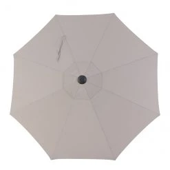 Style Selections Umbrella - 9-ft - Aluminum/Fabric - Grey