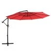 Style Selections Matheson Octagonal Offset Patio Umbrella - Steel and Red Polyester - Tiltable and Rotating -STYLE SELECTIONS Online Shop 48655085 L