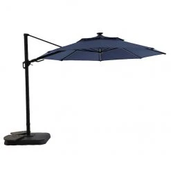 STYLE SELECTIONS Online Shop 37 Style Selections 11-ft Offset Umbrella - Navy - Aluminum