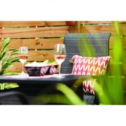 Hartford 5-Piece Patio Set with Gas Fire Table - C-Spring Motion Chairs - Black -STYLE SELECTIONS Online Shop 49095003c L