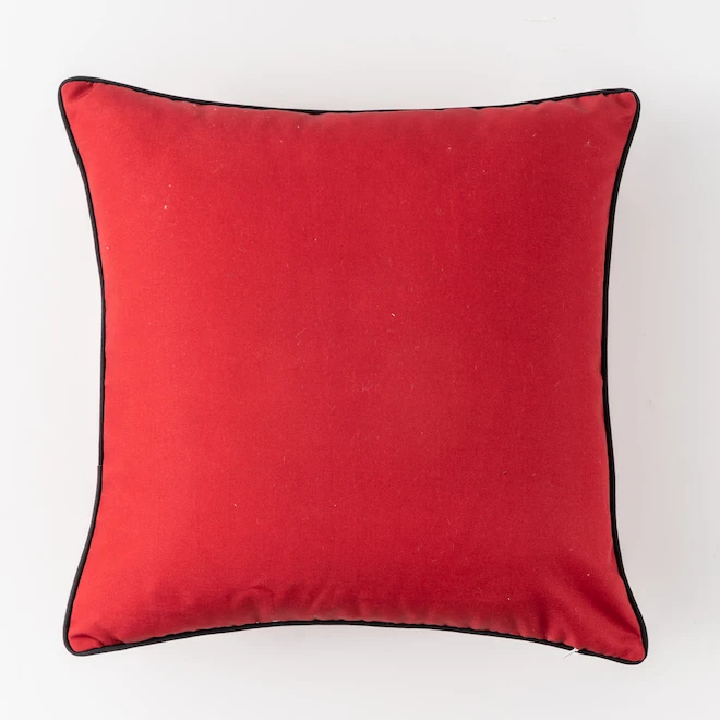 Style Selections Outdoor Cushion - Maple Leaf Print - Red/White - 18-in W x 18-in L 4 Style Selections Outdoor Cushion - Maple Leaf Print - Red/White - 18-in W x 18-in L - Image 2